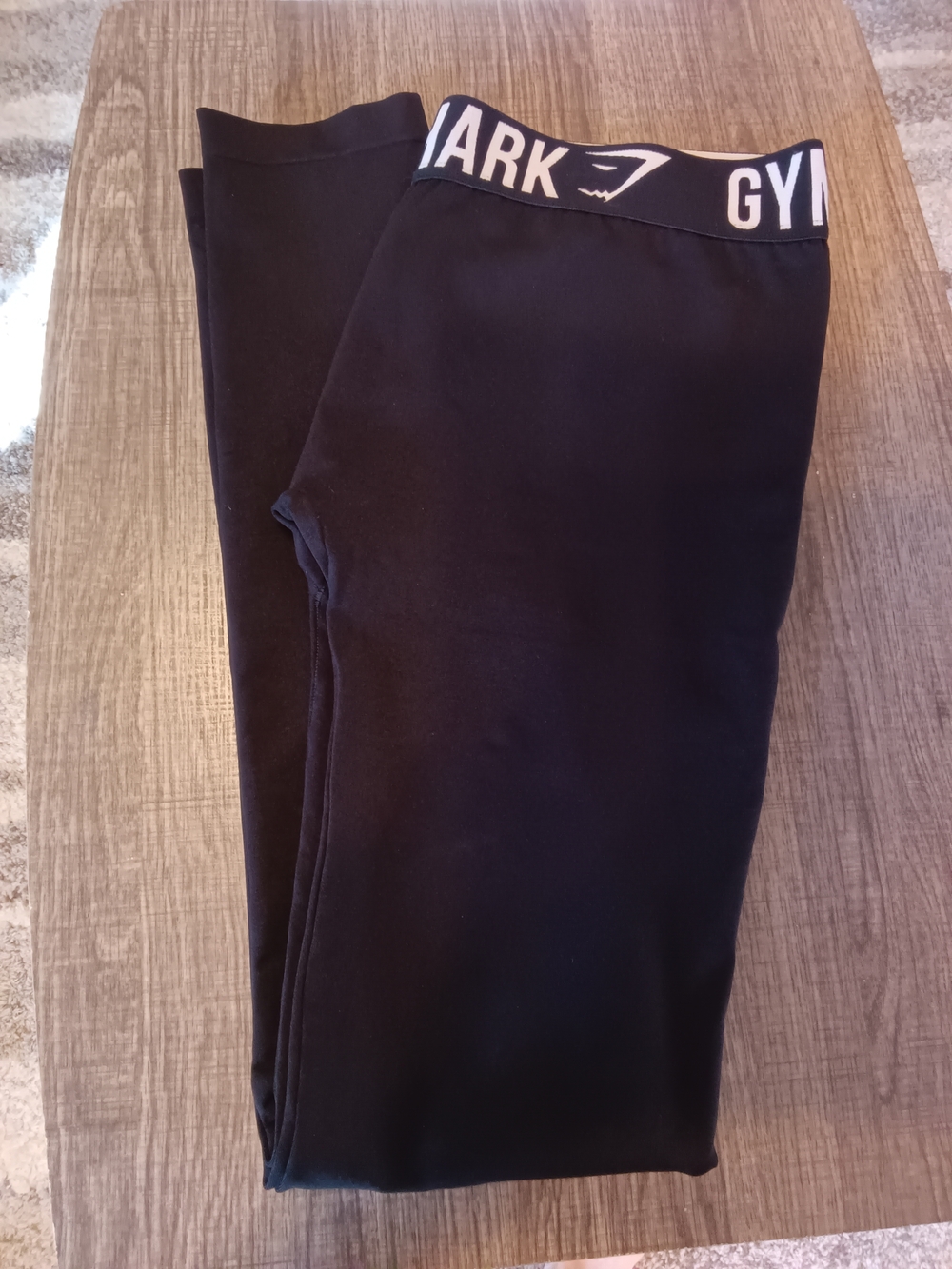 Gymshark Black High-Waist Workout Leggings with Logo. NWOT